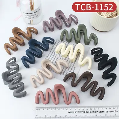 New Wave Frosted Hair Clips for Bathing