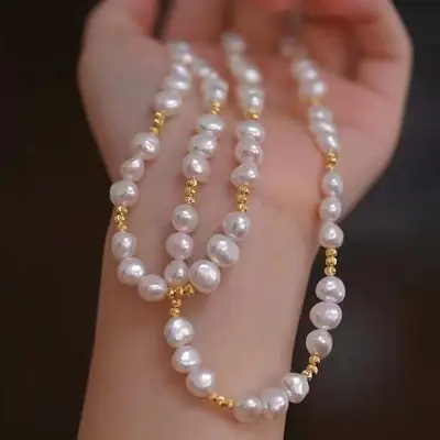 Adjustable Pearl Necklace for Women Niche Design