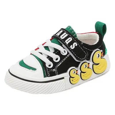 Baby Shoes Spring and Autumn Toddler Shoes Yellow Duck Baby Soft Sole Non-Slip Children's Canvas Shoes Breathable Single Shoes for Boys and Girls