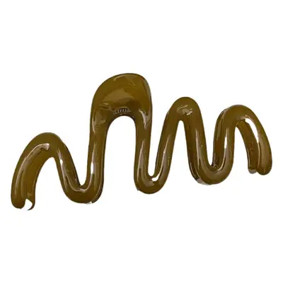 Elegant Wave Hair Clips for Women Dark Brown