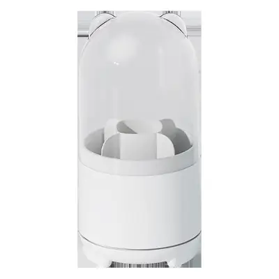 360 Rotating Cosmetic Brush Storage Box Blue