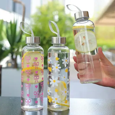 Portable Leak-Proof Water Bottle with Custom Designs