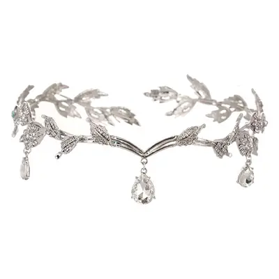 Elf Silver Rhinestone Hair Band for Women
