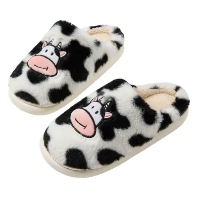 Cute cartoon cow cotton slippers cross-border student Korean indoor non-slip warm Mao Mao shoes cross-border spot