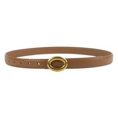 2023 New Leather Round Buckle Women's Belt