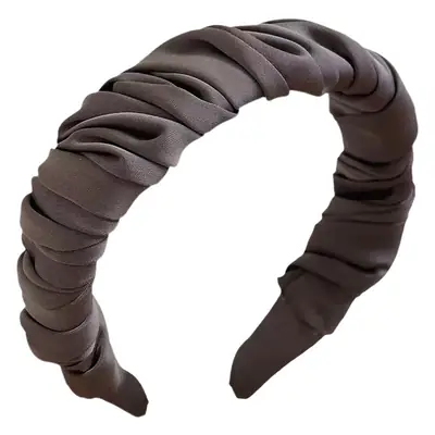 Elegant Satin Pleated Hair Hoop for Women