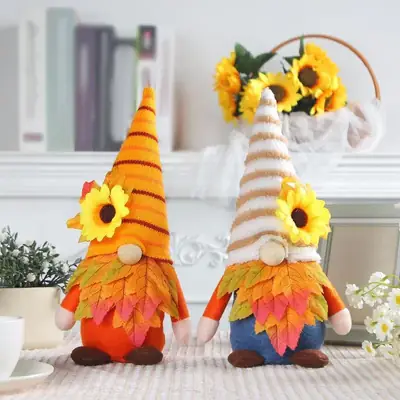 Plush Sunflower Rudolph Doll for Gift or Decor
