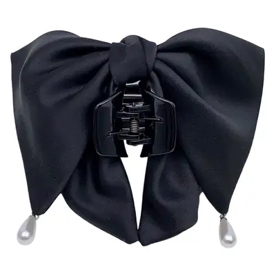 Princess Bow Hair Clip for Women with Sateen Ribbon