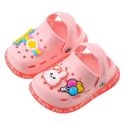 Cartoon Eva Kidsren's Clogs Summer Indoor Non-Slip Cute Infant Boys and Girls Baby Toe-Cap Slippers