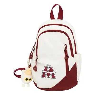Fashionable Student Crossbody Bags Black White Red Blue