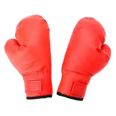 Red Combat Boxing Gloves for Training and Fighting