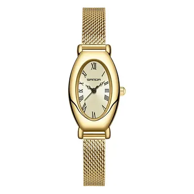 Sanda Women's Quartz Watch with Black Leather Band