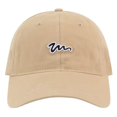 Women's Brown Embroidered Baseball Cap Anti-UV Sun Hat
