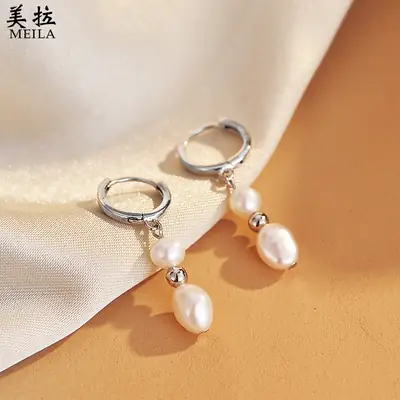 S925 Sterling Silver Pearl Earrings for Women