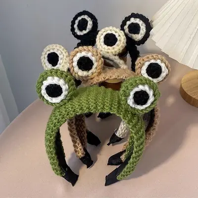 Cute Frog Headband with Big Eyes for Women