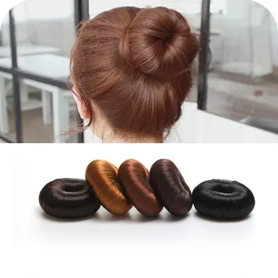 Black Hair Ring Curler for Women Hair Curling Tool