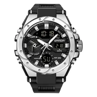 Sanda Black Digital Sport Watch for Men