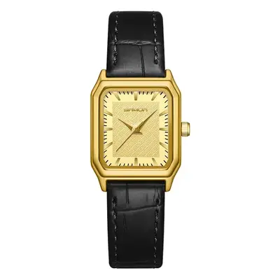 Korean Retro Square Women's Quartz Watch Gold