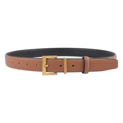 Women's Genuine Leather Belt Mustard with Buckle