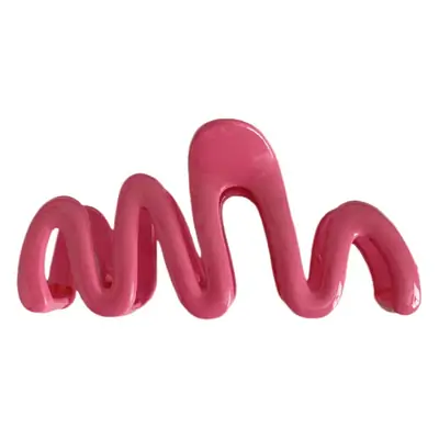 Pink Wave Hair Clip for Back of Head 2025