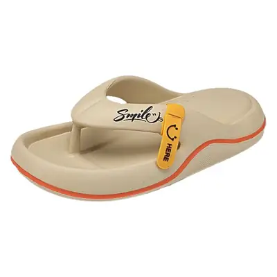 Cross-Border Eva Flip-Flops Men's Summer Personalized Casual Sandals with Poop Feeling Beach Sandals Are Lightweight, Non-Slip, Comfortable and Durable