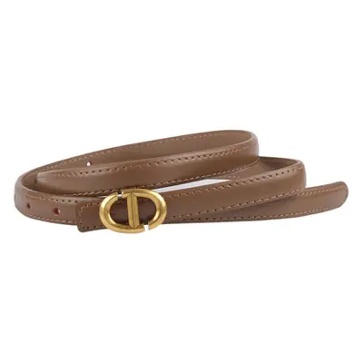 New Leather Ladies Belt with Gold Logo