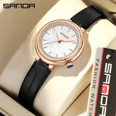 Sanda Diamond Encrusted Women's Quartz Watch