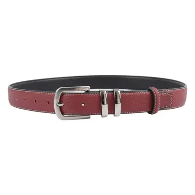 Women's Black Genuine Leather Belt with Buckle