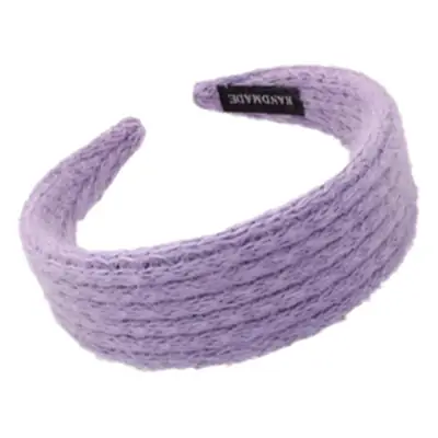 Pink Wool Hairband for Women with Soft Texture