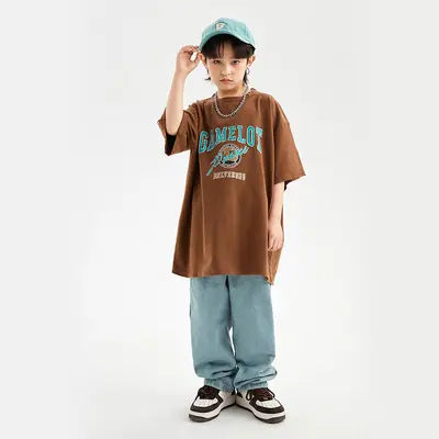 Children's Light Blue Hip Hop Capri Pants