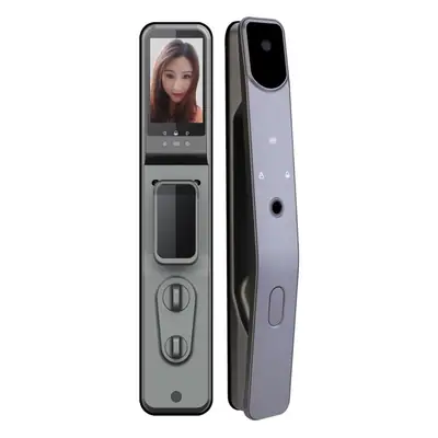 Home-Use Cross-Border Graffiti Smart Lock Fully Automatic Facial Recognition Smart Lock for Entry Doors Fingerprint Password Lock Wholesale