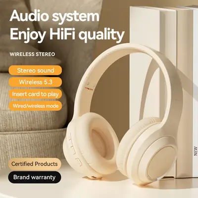 Cross-border Wireless Bluetooth Headset Long Life Solid Color