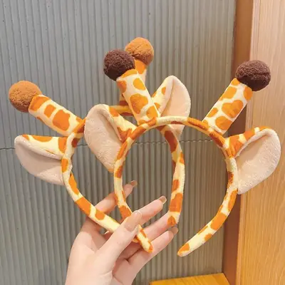 Cute Giraffe Headband with Antlers for Girls