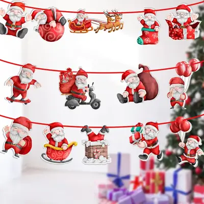 Santa Claus Christmas Decorations Set