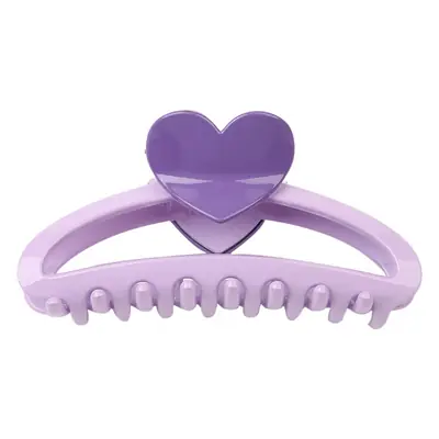 Blue Heart-Shaped Hair Clip for Women