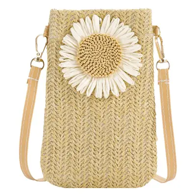 Women's Woven Floral Mini Mobile Bag 2026