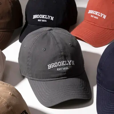 Brooklyn Embroidered Baseball Cap Women Men Summer