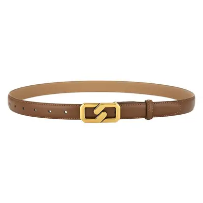 Women Brown Genuine Leather Belt Summer Wear