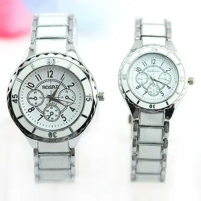Women's Rose Gold Skeleton Watch with Large Dial
