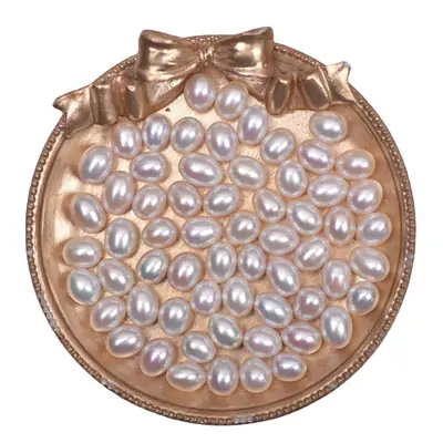 Natural Freshwater Pearls Half-Hole Rice Beads