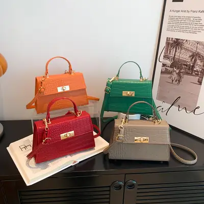 Retro Style Single Shoulder Small Bag 2025 New Trendy This Year's Trendy Fashionable Simple Small Square Bag for Women
