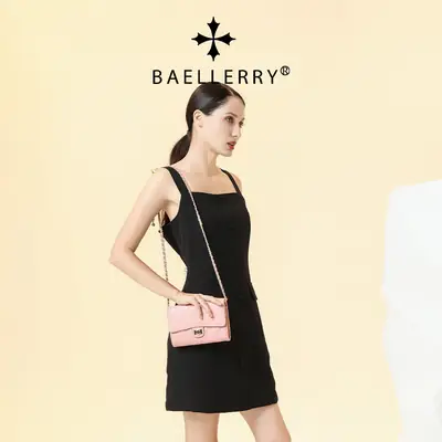 Women's Rhomboid Crossbody Bag Black Baellerry Korean Style