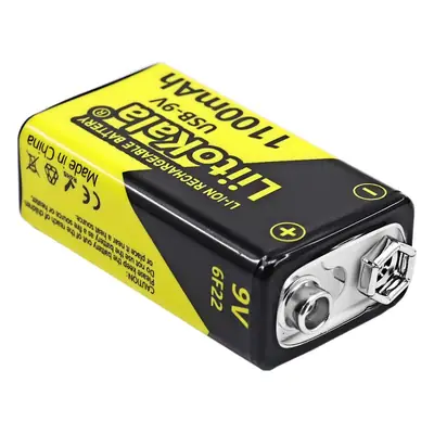 Liitokala Cross-Border Usb-9V 1100Mah Lithium Battery Microphone Ktv 6F22