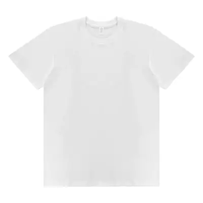 180g 26 Combed Cotton White T-Shirt Small