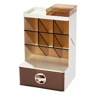 Transparent Oblique Pen Holder Storage Box for Students Office