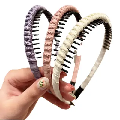 Women's Toothed Hair Hoop for Face Wash & Anti-Slip