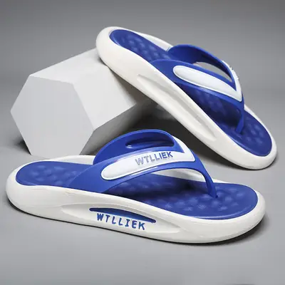 Summer New Korean Style Casual Fashion Flip-flops Cross-border Large Size Versatile Outer Wear Beach Shoes Trendy Men's Slippers