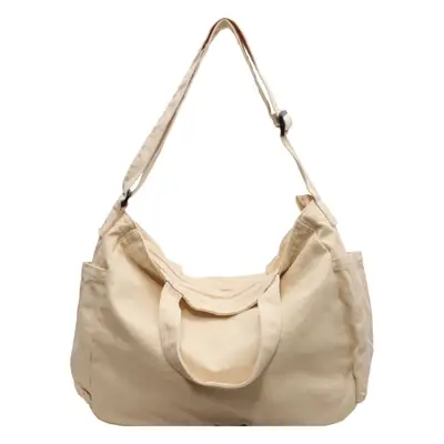 Large Canvas Commuter Bag for Women Tan