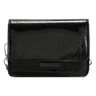 Golden Croc Leather Shoulder Crossbody Bag for Women