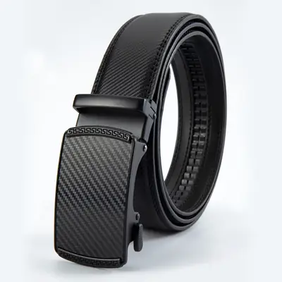 Men's Carbon Fiber Belt with Alloy Buckle